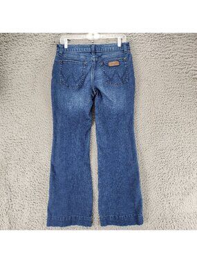 Wrangler Jeans Womens 5x32 Blue Retro Mae Wide Leg Trouser *Read*